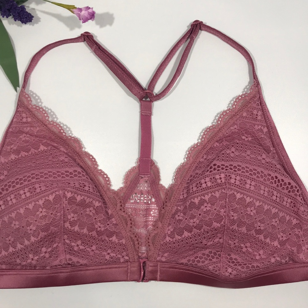 Victoria’s Secret Front Close Bralette Dusty Rose - Picture 8 of 13